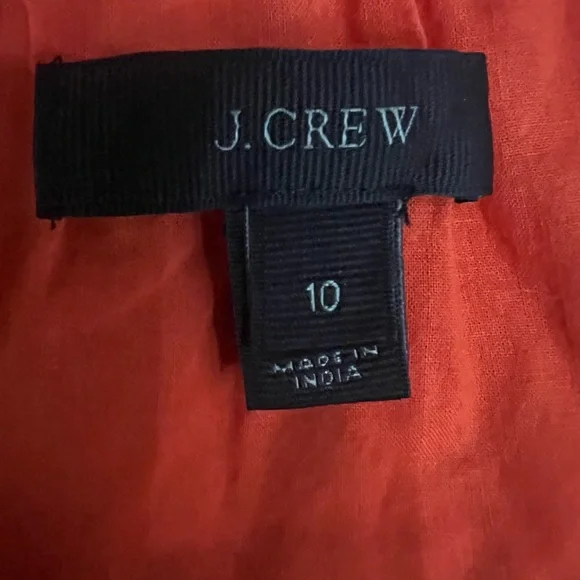 J. Crew Bright Orange Sleeveless Midi Dress - Picture 3 of 6